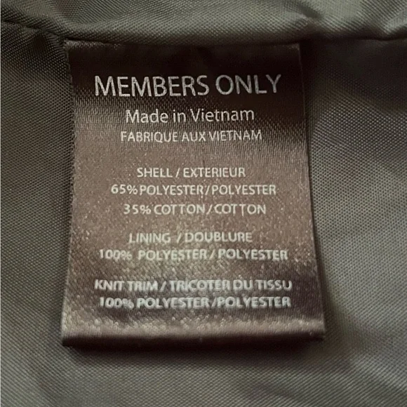 Like new! Authentic Members Only medium men's jacket in slate grey. - Picture 7 of 9